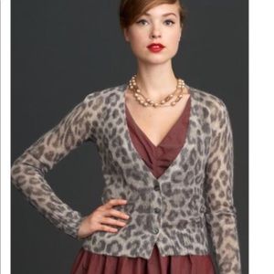 Leopard Print Banana Republic Cardigan
